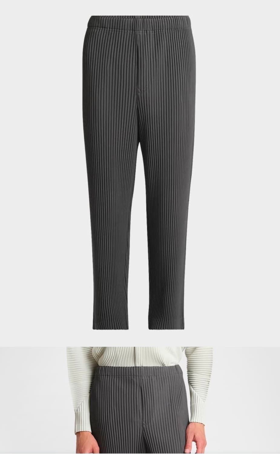 옴므플리세 MC March pants 차콜그레이 상품이미지1
