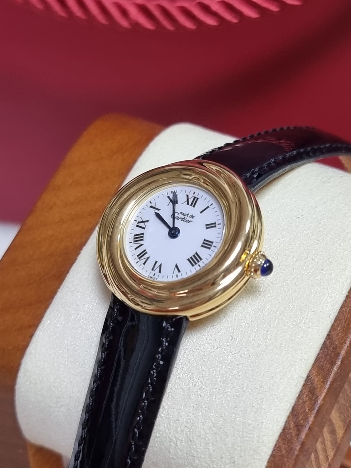 까르띠에 머스트 트리니티 블랙로만 디버클 여성시계 99년 상품이미지1