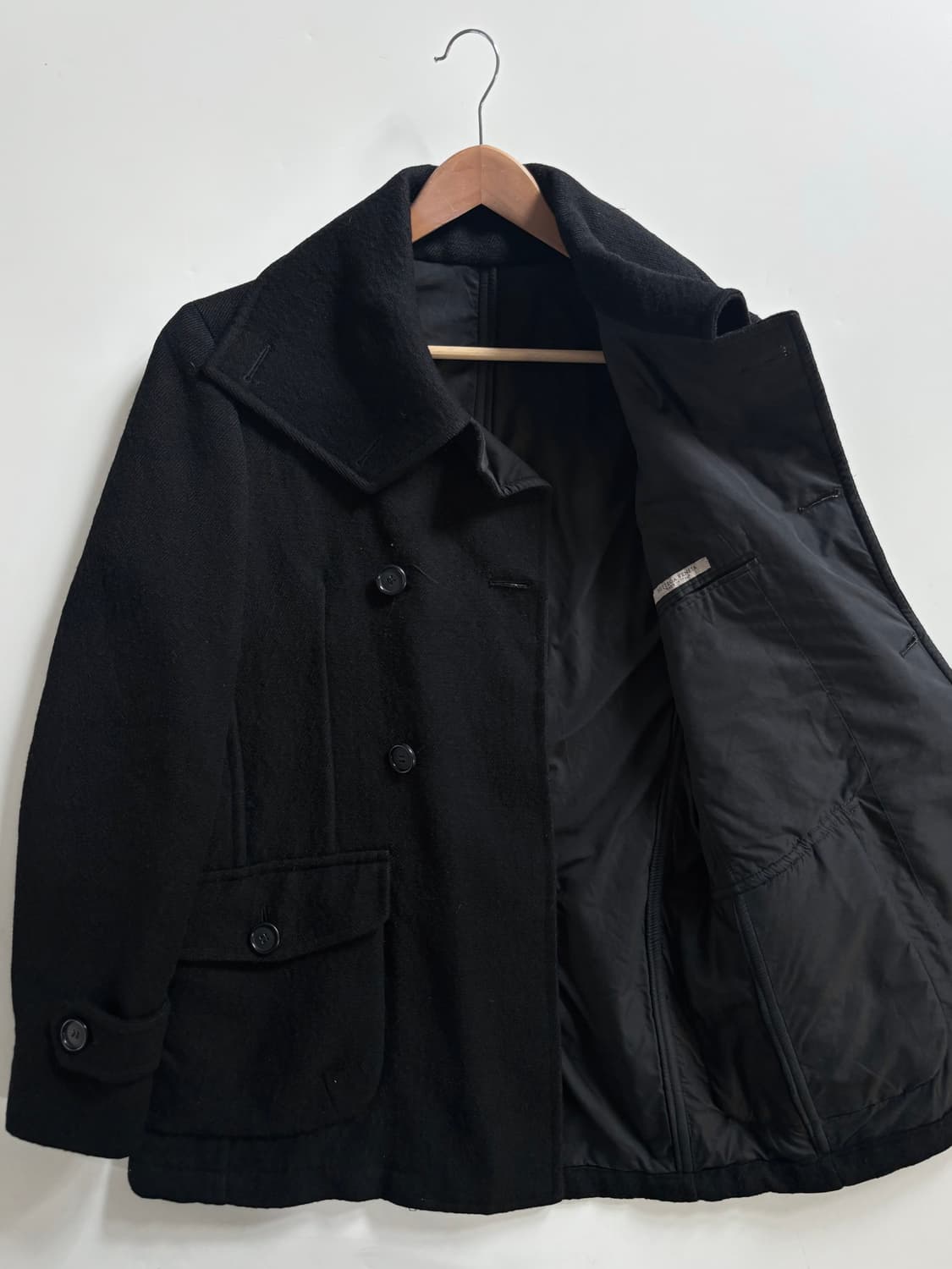 BOTTEGA VENETA 보테가 베네타 블랙 피 코트 상품이미지3