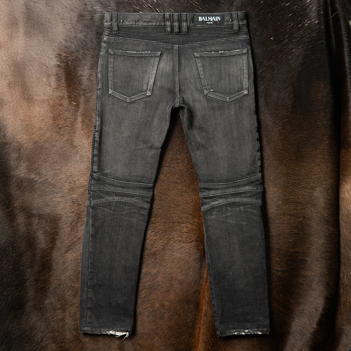 [29] 발망 17FW 디스트레스드 바이커 진 그레이 정품 상품이미지5