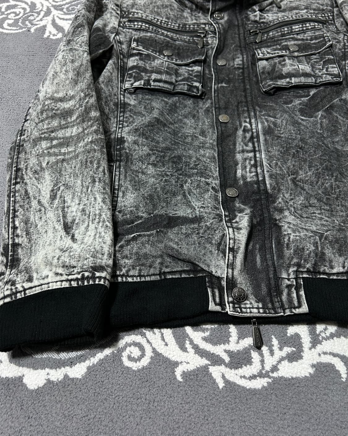 Lowbox 로우박스 보노넥 워싱 데님 자켓 상품이미지5