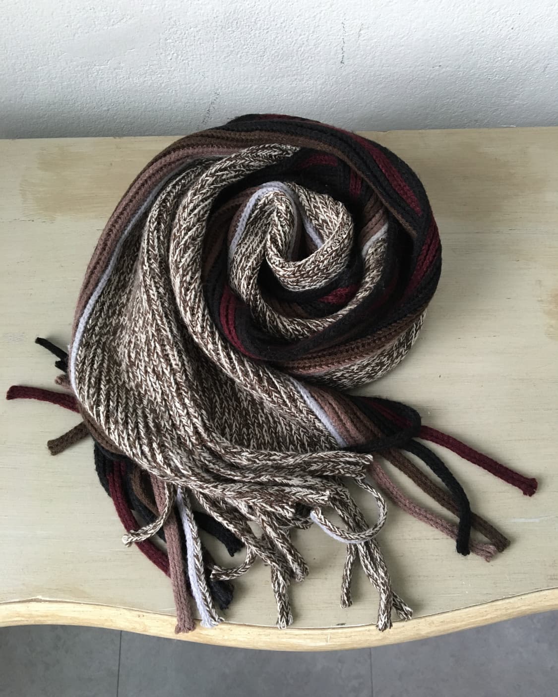  color mixed knit muffler 상품이미지1