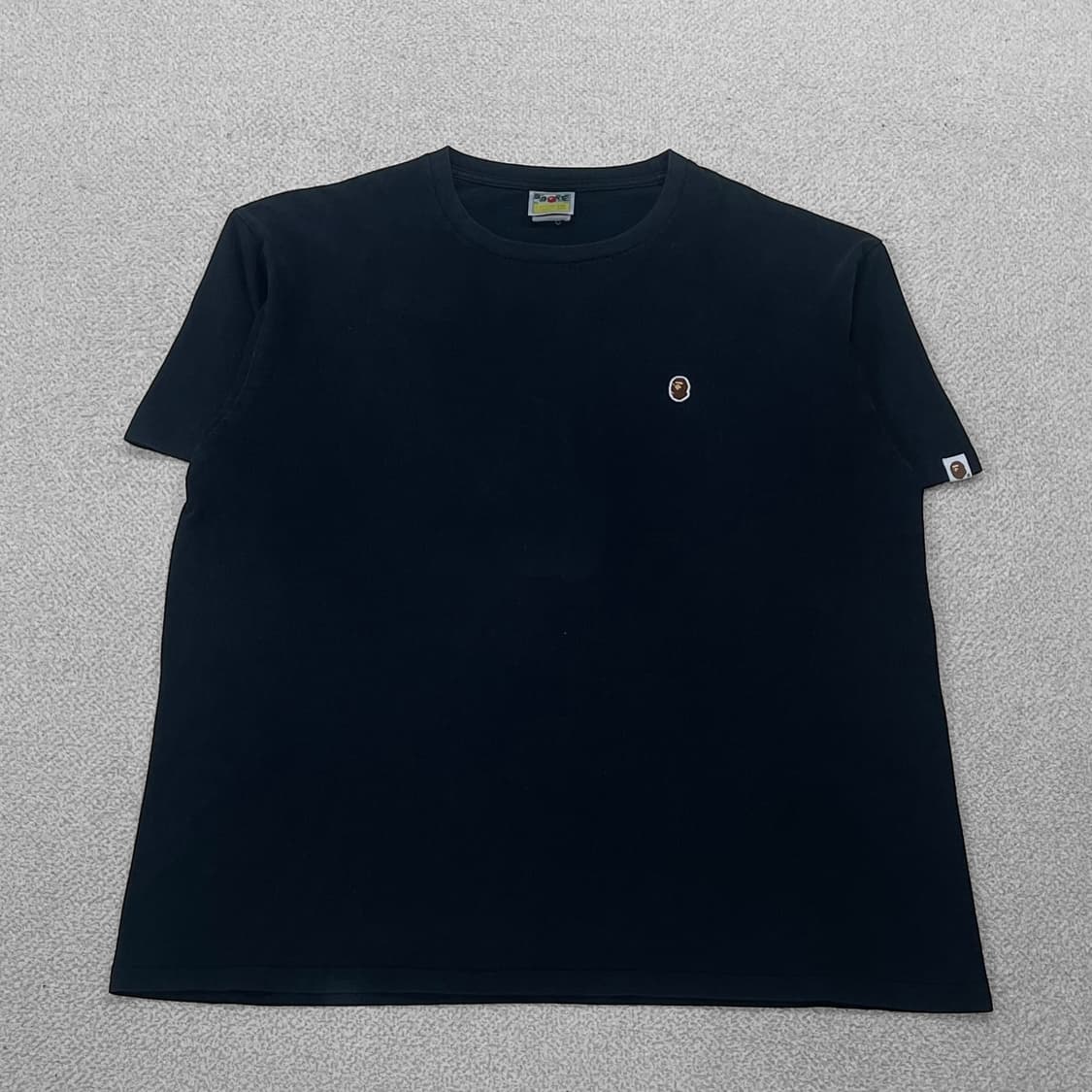 베이프 Bape 스몰 자수 로고 반팔티 블랙 상품이미지1
