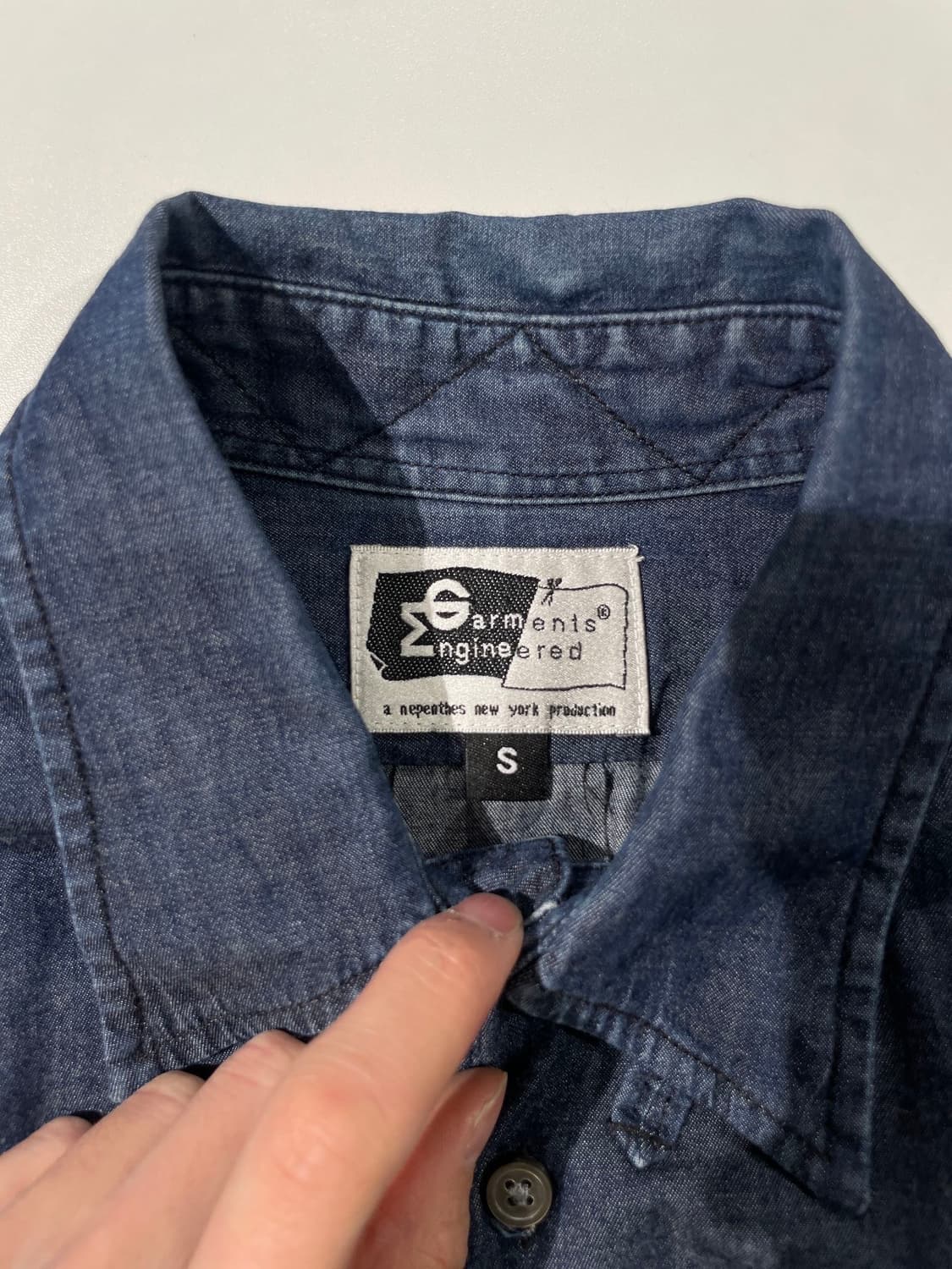 엔지니어드 가먼츠 딥 블루 싱글 포켓 코튼 셔츠 상품이미지7