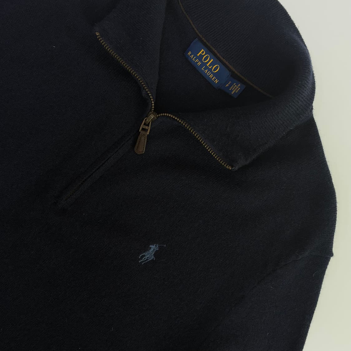Polo 폴로 랄프로렌 메리노울 쿼터 집업 니트 상품이미지3