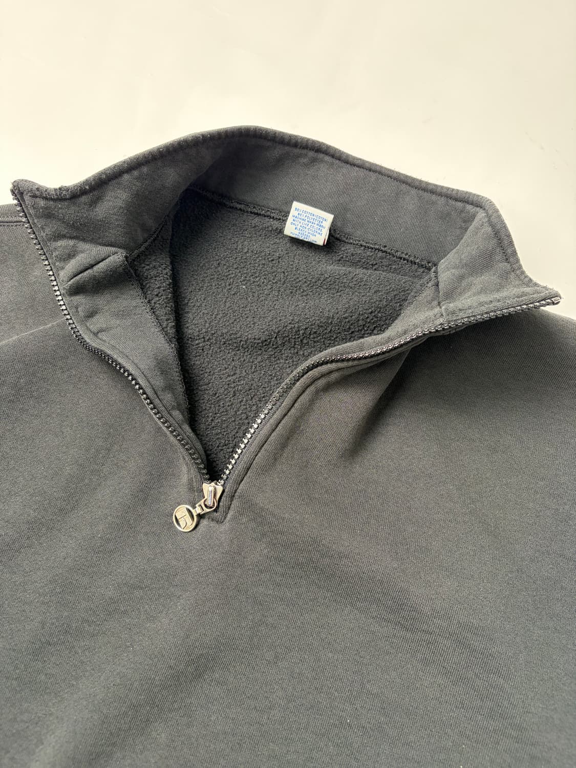 90s Russell Quarter Zip Sweatshirt (blac 상품이미지7