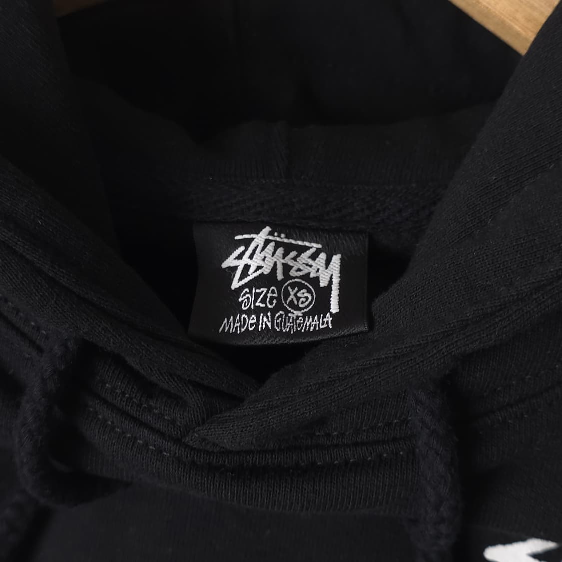 스투시 에잇볼 코튼 후드티 블랙 (XS) 상품이미지4