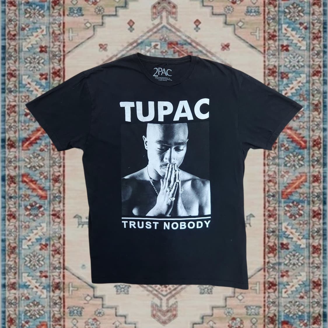 2PAC Trust nobody 빈티지 그래픽 티셔츠 (L) 상품이미지1