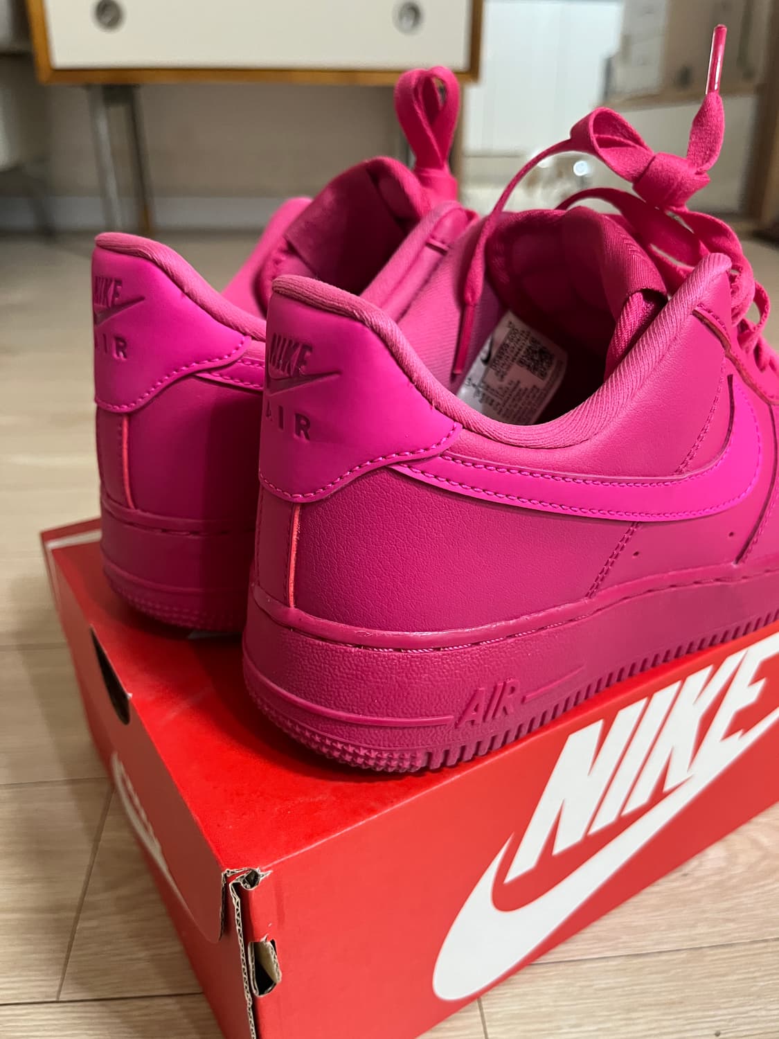 나이키 에어포스1 파이어베리 피어스 핑크 250 상품이미지5