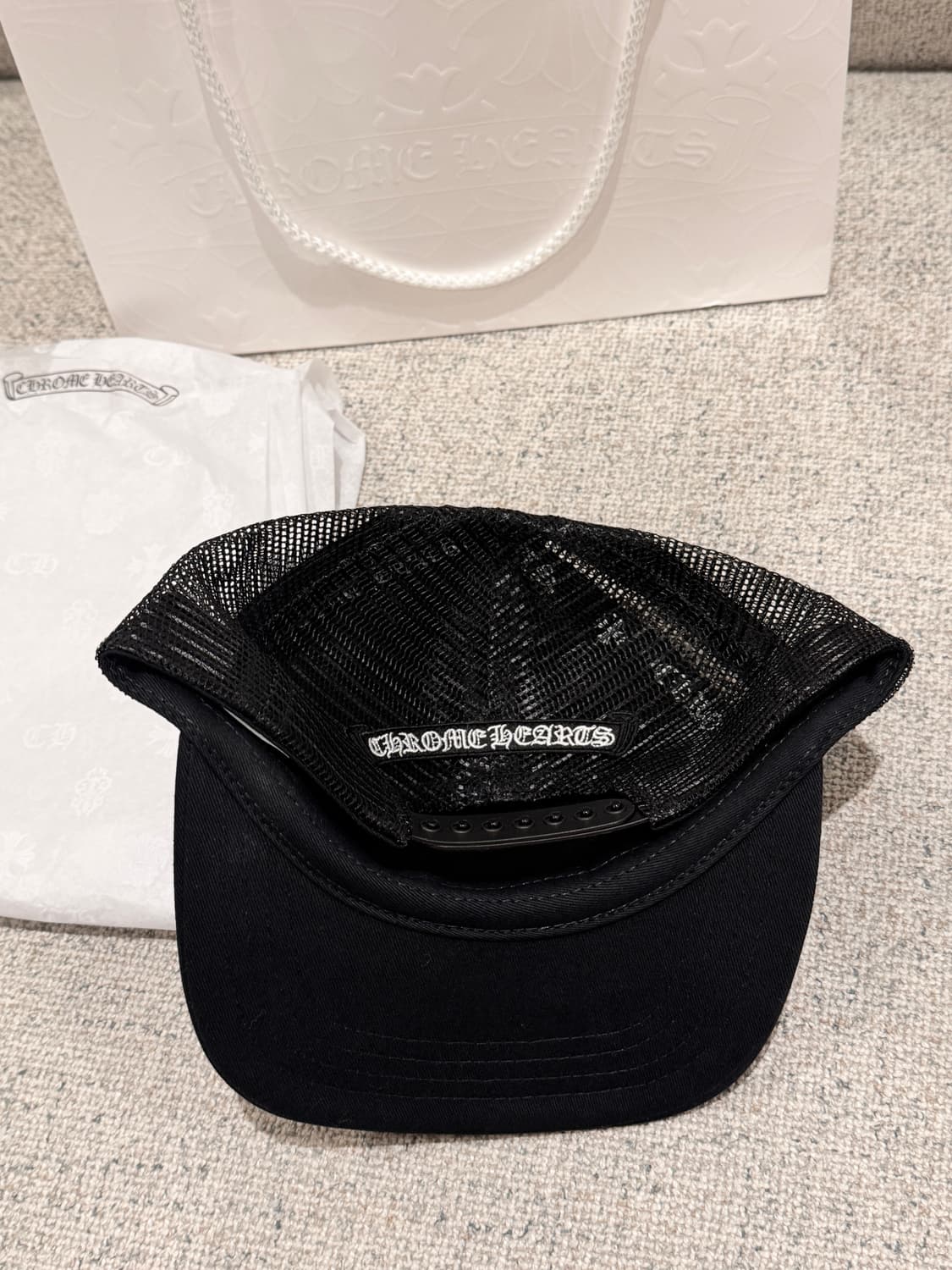 크롬하츠 세메터리 레더 패치 트러커 햇 상품이미지8