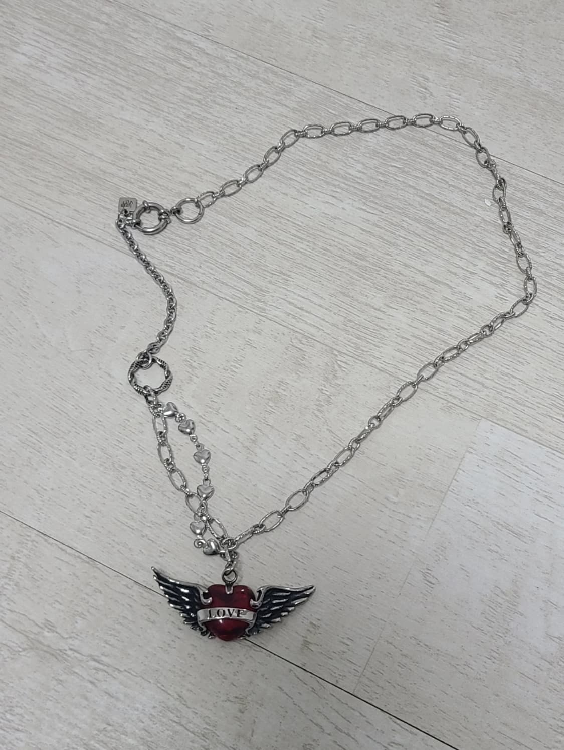 레체빈 하트 날개 서지컬 목걸이 상품이미지1