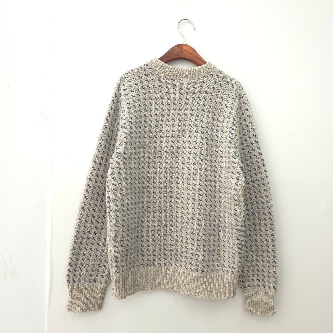 USA제 ALPS 알프스 버드아이 울니트 스웨터 상품이미지7