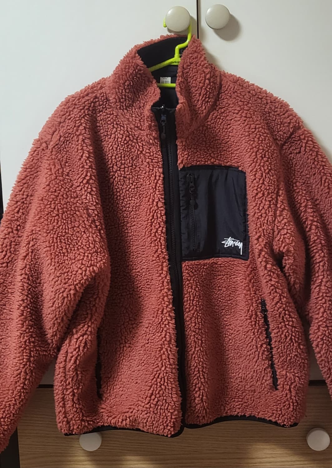 스투시 쉐르파 리버시블 테라코타 L사이즈 상품이미지2