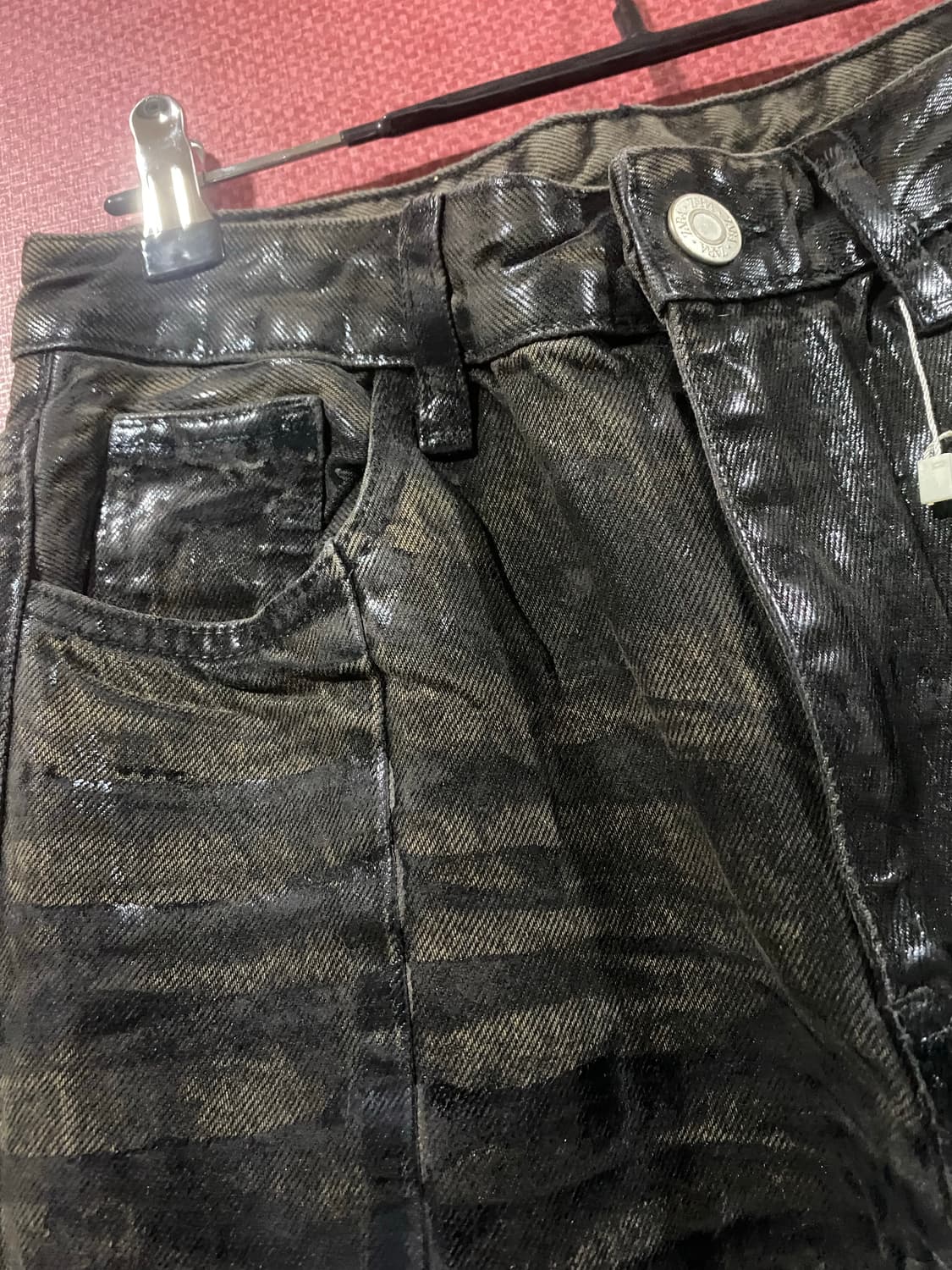 ZARA 데님 팬츠 블랙 EUR34 상품이미지4