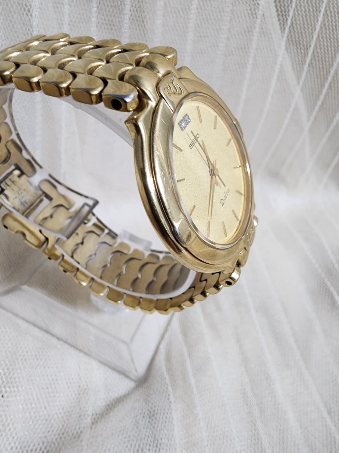 빈티지 세이코 돌체 금장 쿼츠 시계 상품이미지3
