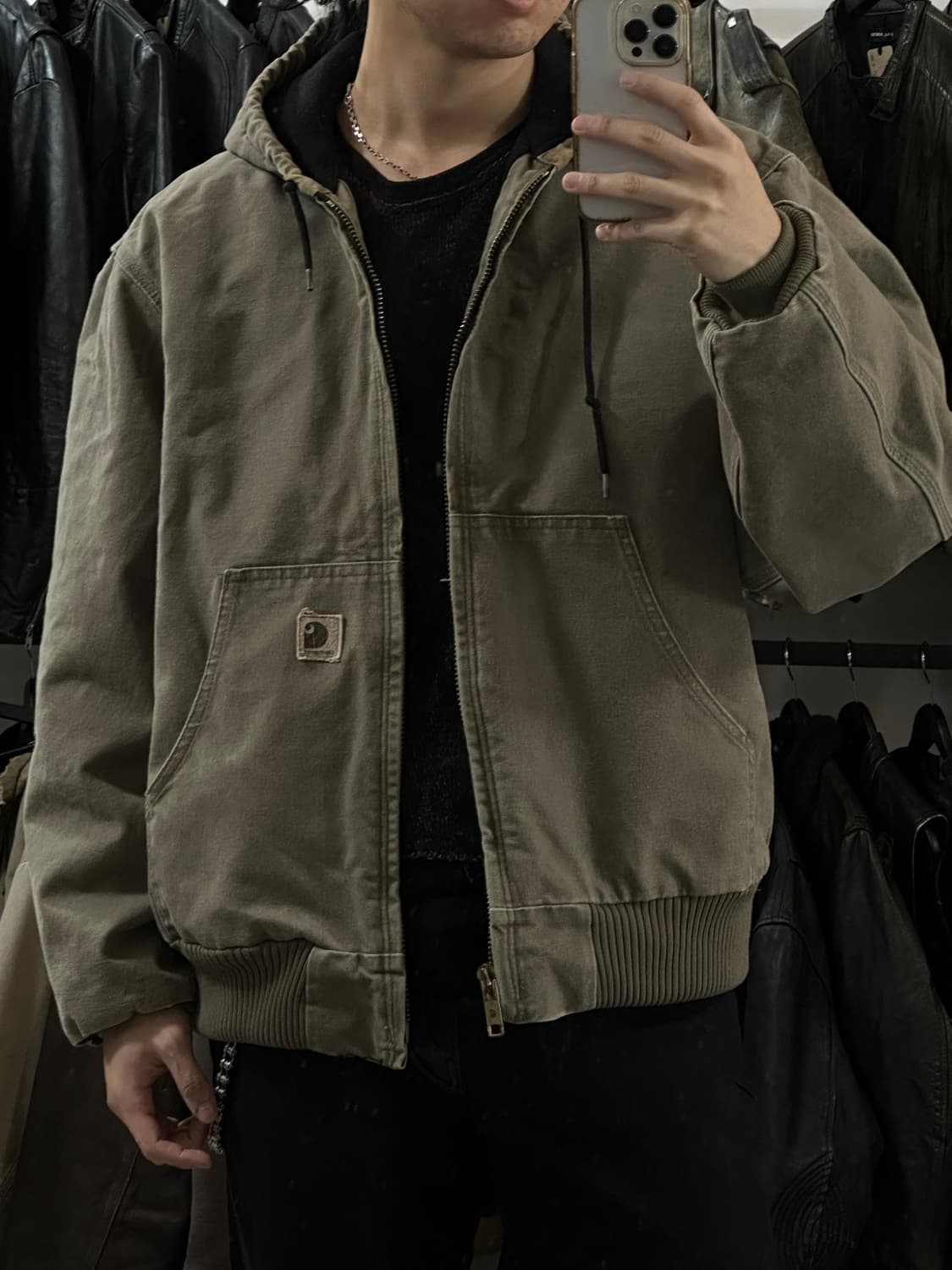 00's OG 칼하트 J130 액티브 자켓 칼하트 DES 후드 자켓 상품이미지10