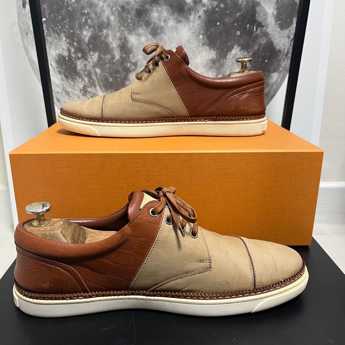 정품 7) 루이비통 누벅 레더 드레스슈즈 구두 265~270 상품이미지2