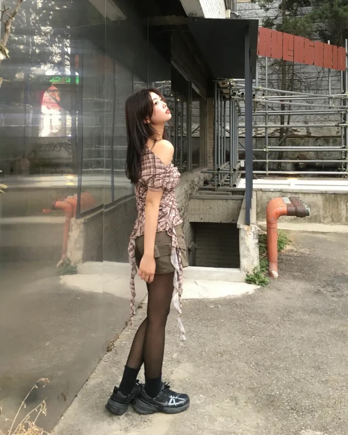 원숄더 프릴 에스틱 탑 상품이미지6