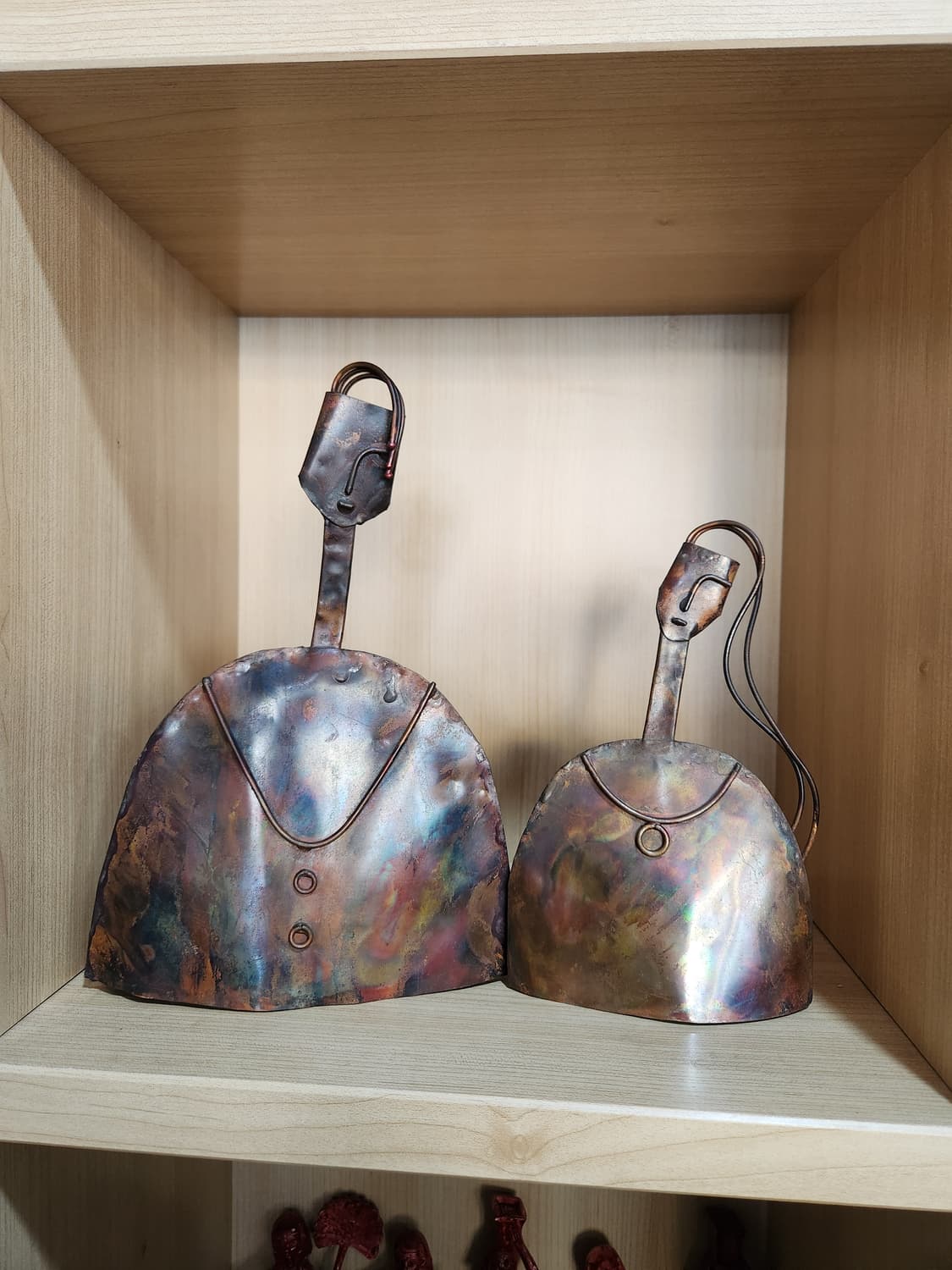 빈티지 철제 인물 조형물 2인 인테리어 소품 상품이미지3