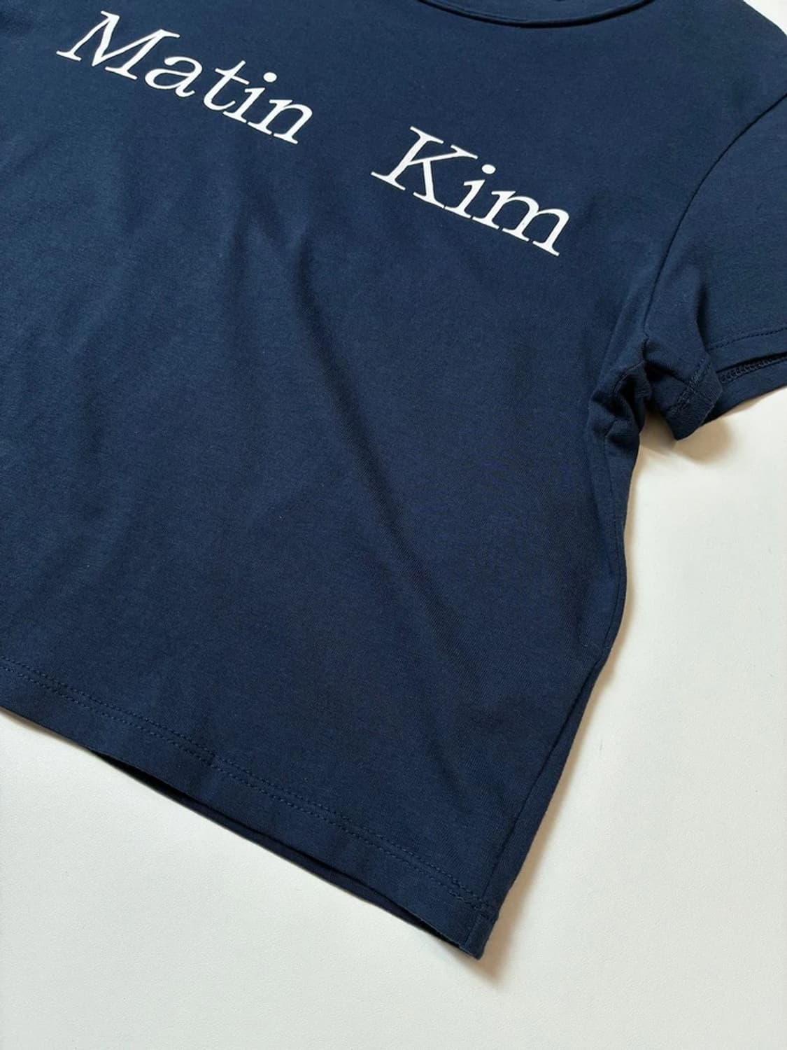 마뗑킴 Matin Kim 크롭 반팔 티셔츠 PN9029 상품이미지3