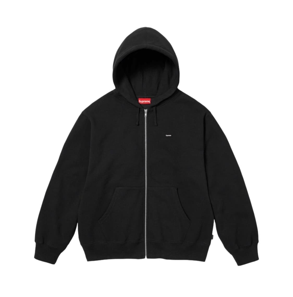 슈프림 스몰 박스 집업 후드 스웨트셔츠 블랙 - 23FW 상품이미지1