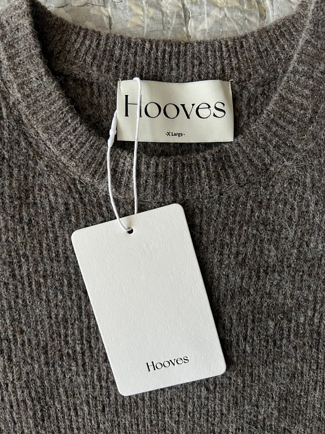 (택O) 후브스 울라운드 크롭 니트 머드 xl  상품이미지2