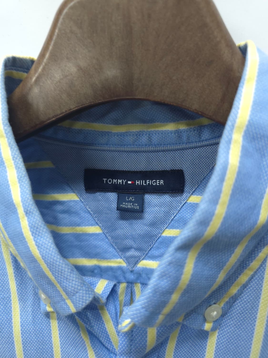 타미힐피거 화사한 옐로우 스트라이프 옥스포드 셔츠 (105) 상품이미지4