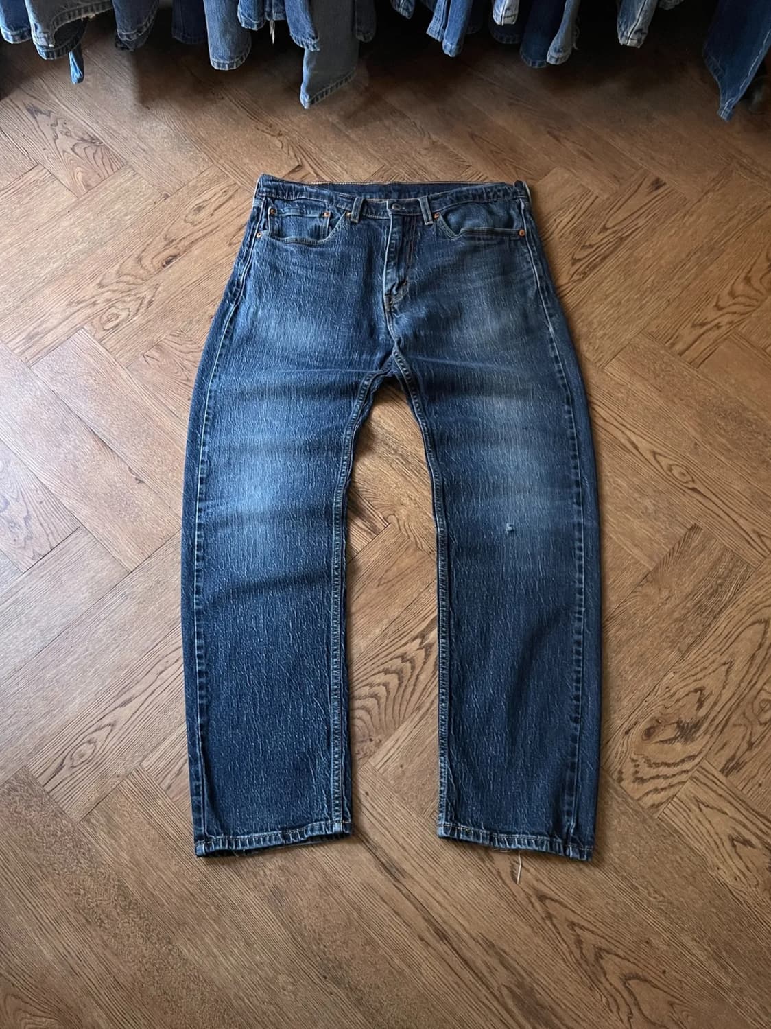 [34]리바이스 505 빈티지 워싱 스트레치 데님 팬츠 상품이미지1