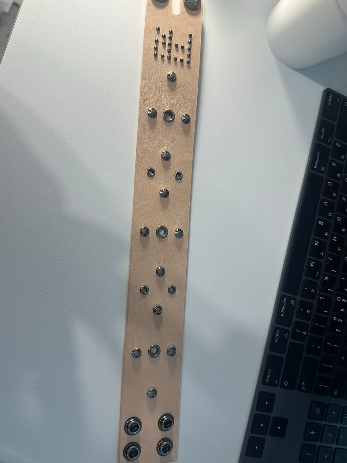 프레클 레더 초커 베이지 상품이미지3