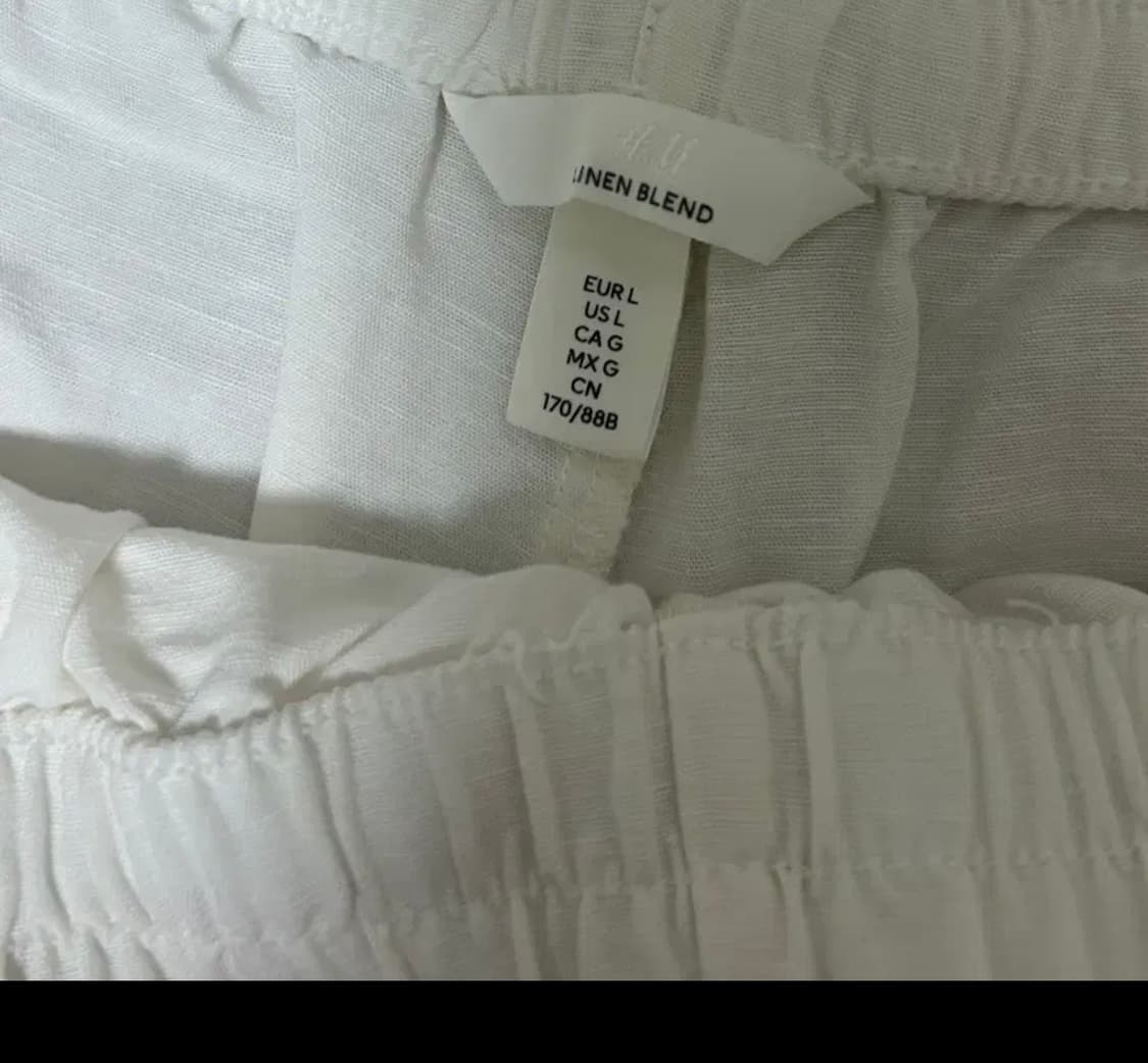 h&m 에이치엔엠 린넨 와이드 팬츠 린넨팬츠 상품이미지2