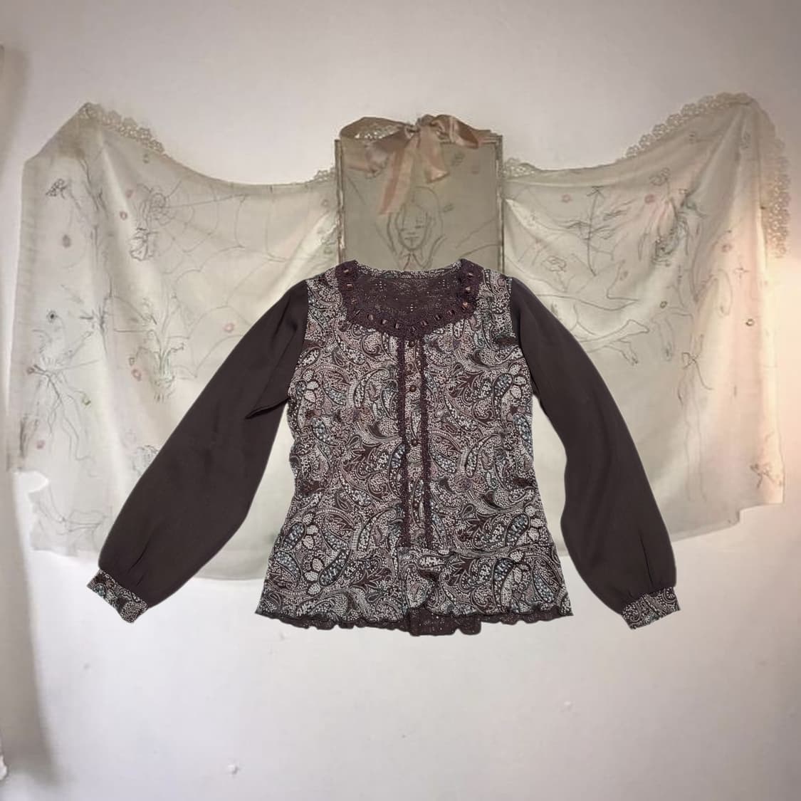 Vintage Oriental see-through P 상품이미지2