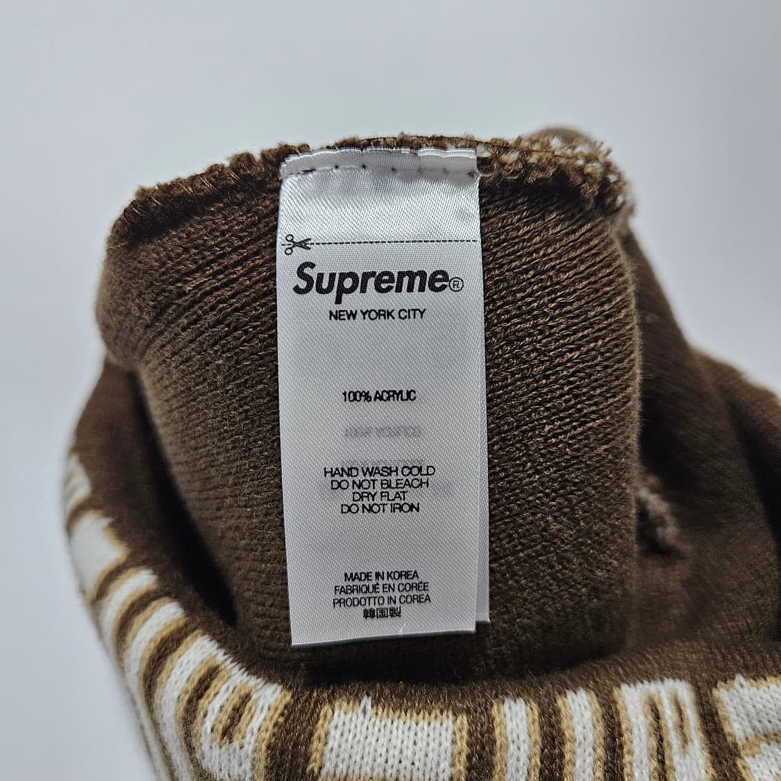 슈프림 버티컬 로고 비니 탄 상품이미지3