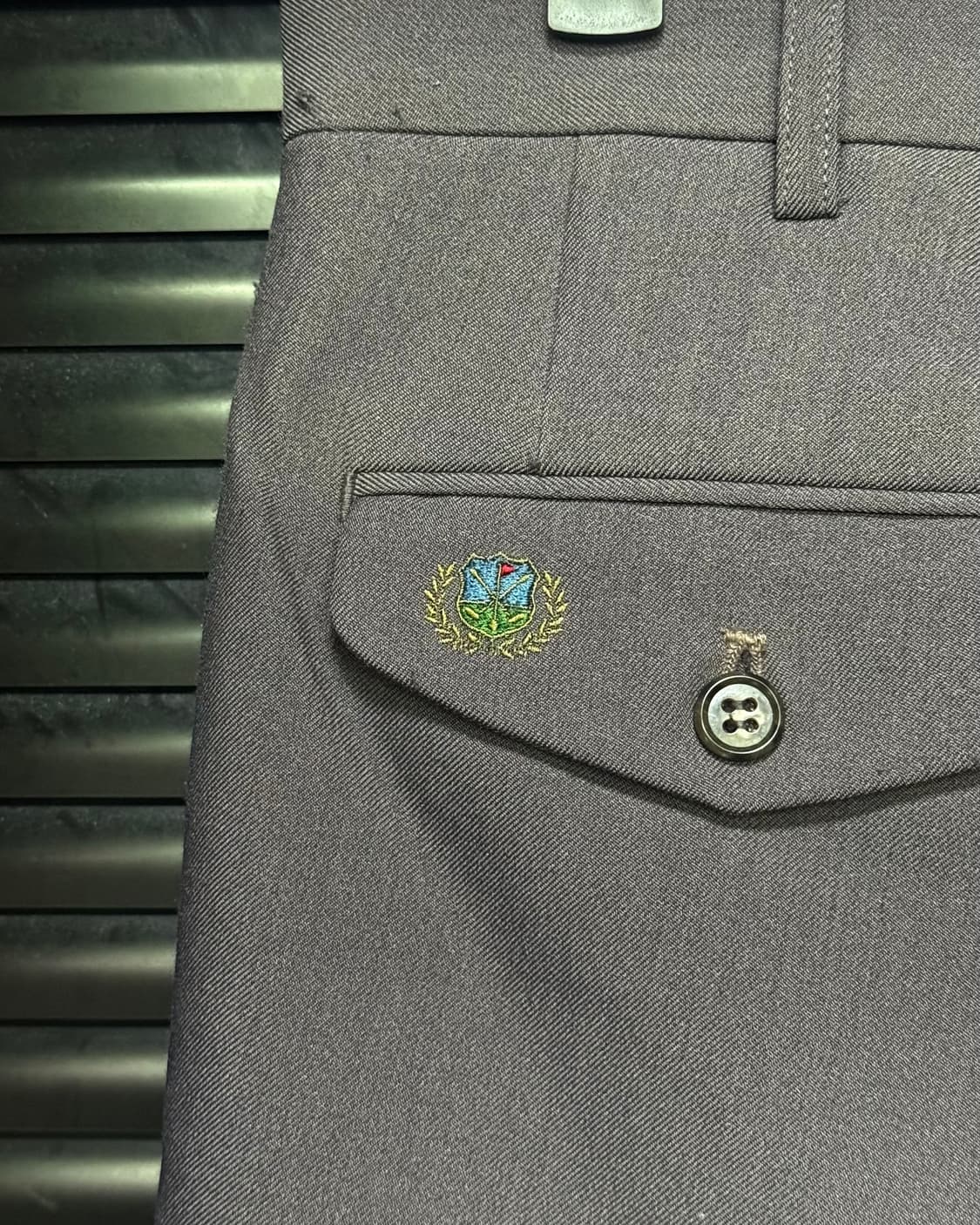 일본 연보라 퍼플 세미 와이드 슬랙스 통바지 32 일본 빈티지 워시드 상품이미지5