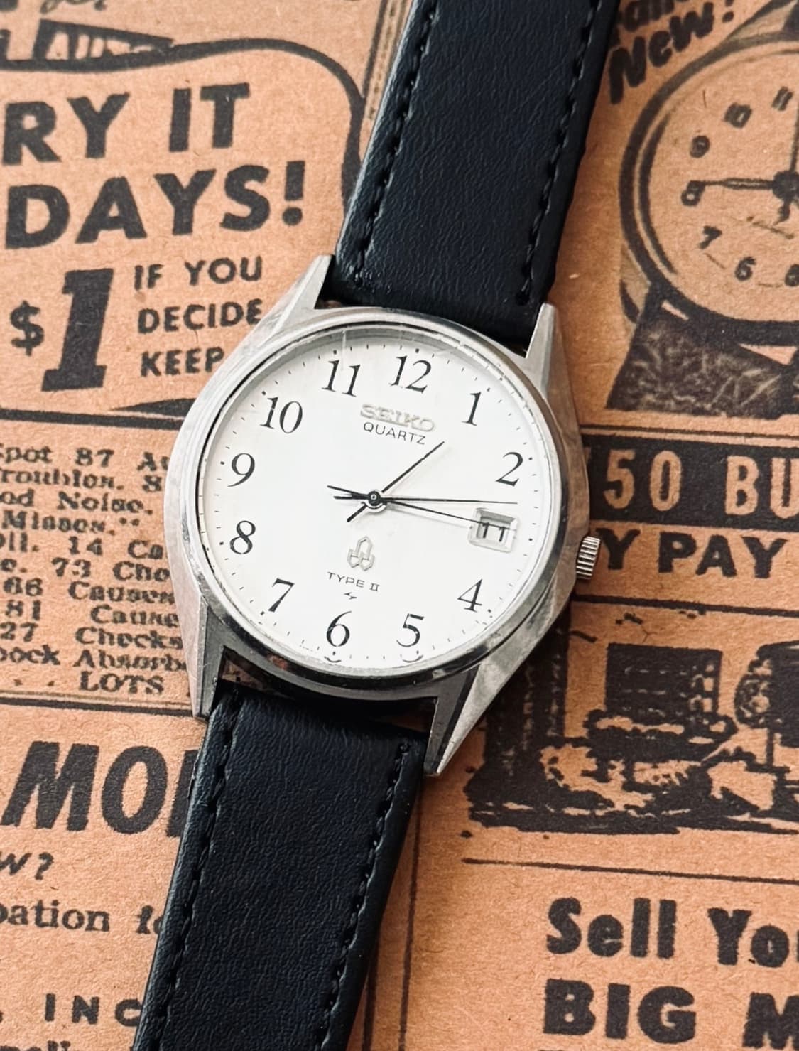 세이코 Seiko 쿼츠 타입 2 아라비안  상품이미지1