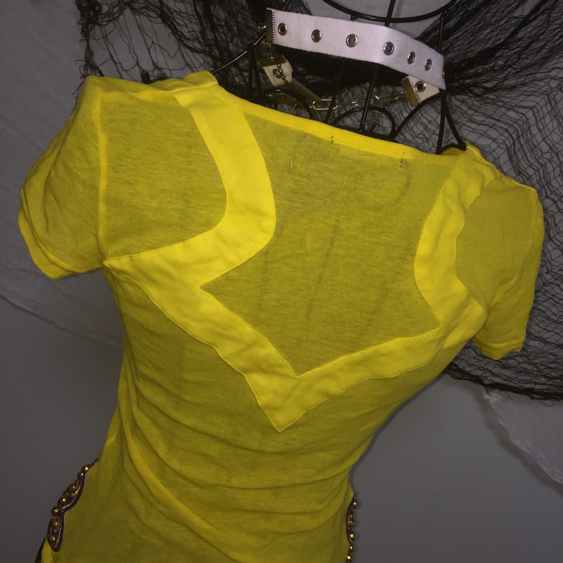 SLY vintage yellow gold button T 상품이미지6