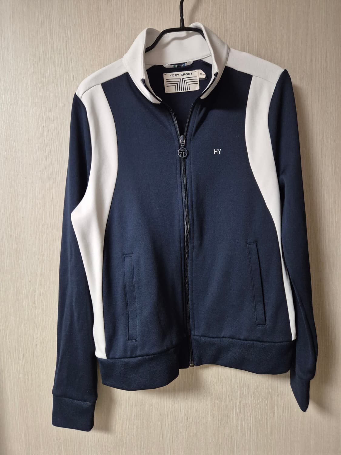 (정품) 토리 스포츠 네이비 화이트 트랙 자켓 S 토리버치 상품이미지1