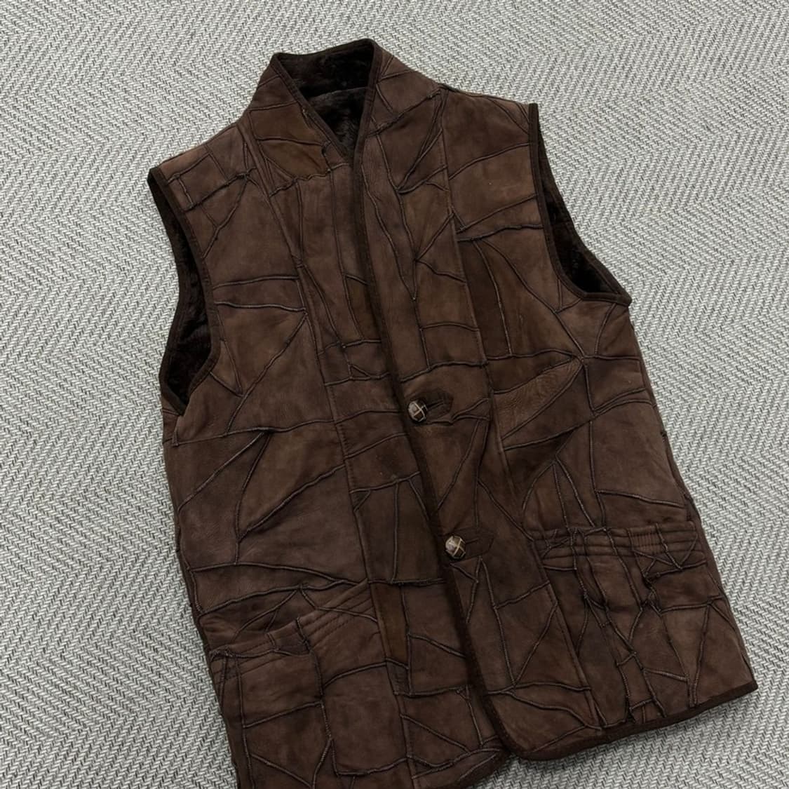 양털 무스탕 스웨이드 베스트v0352 상품이미지3