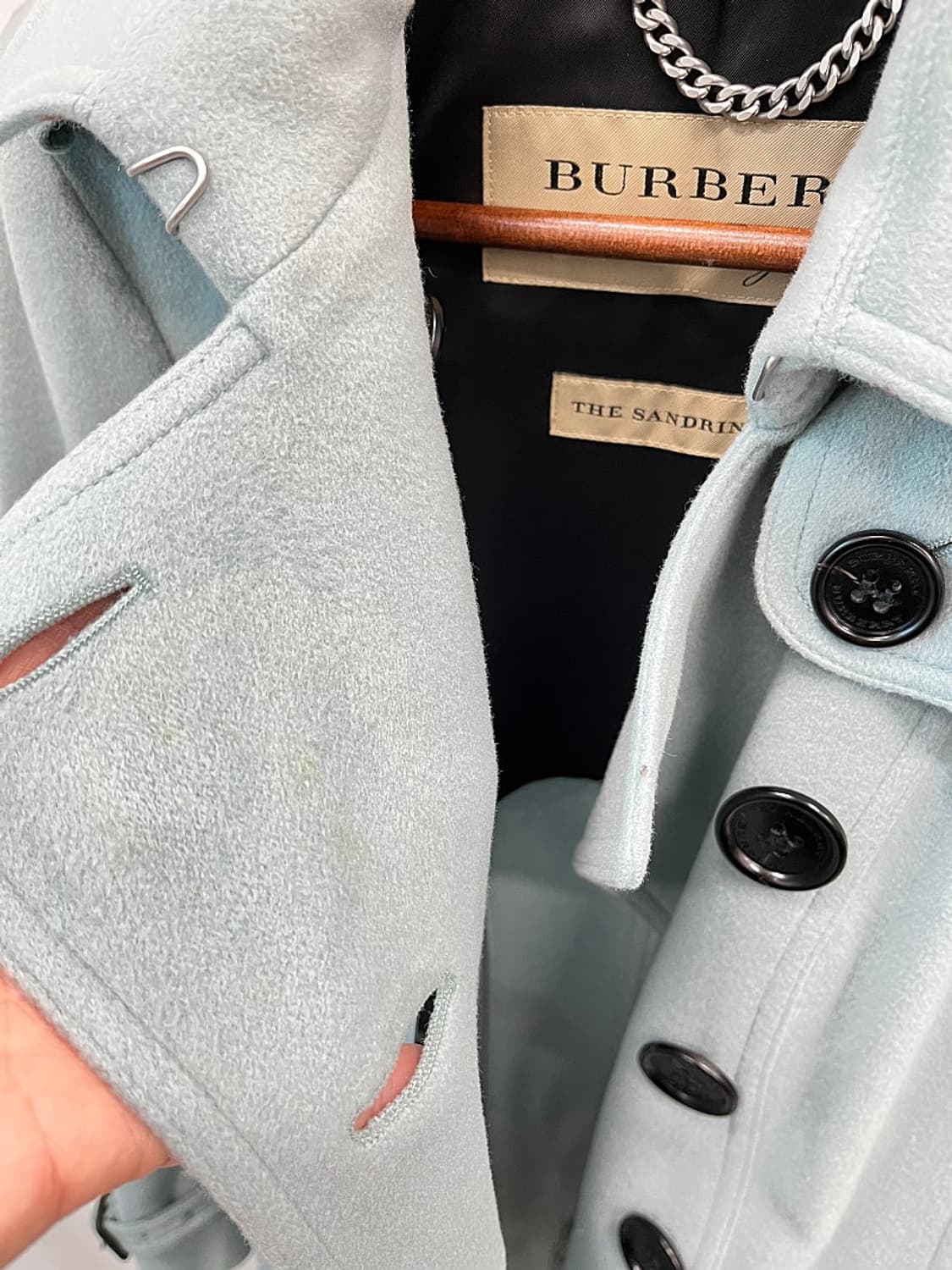 여) 버버리 캐시미어100% 코트  상품이미지6