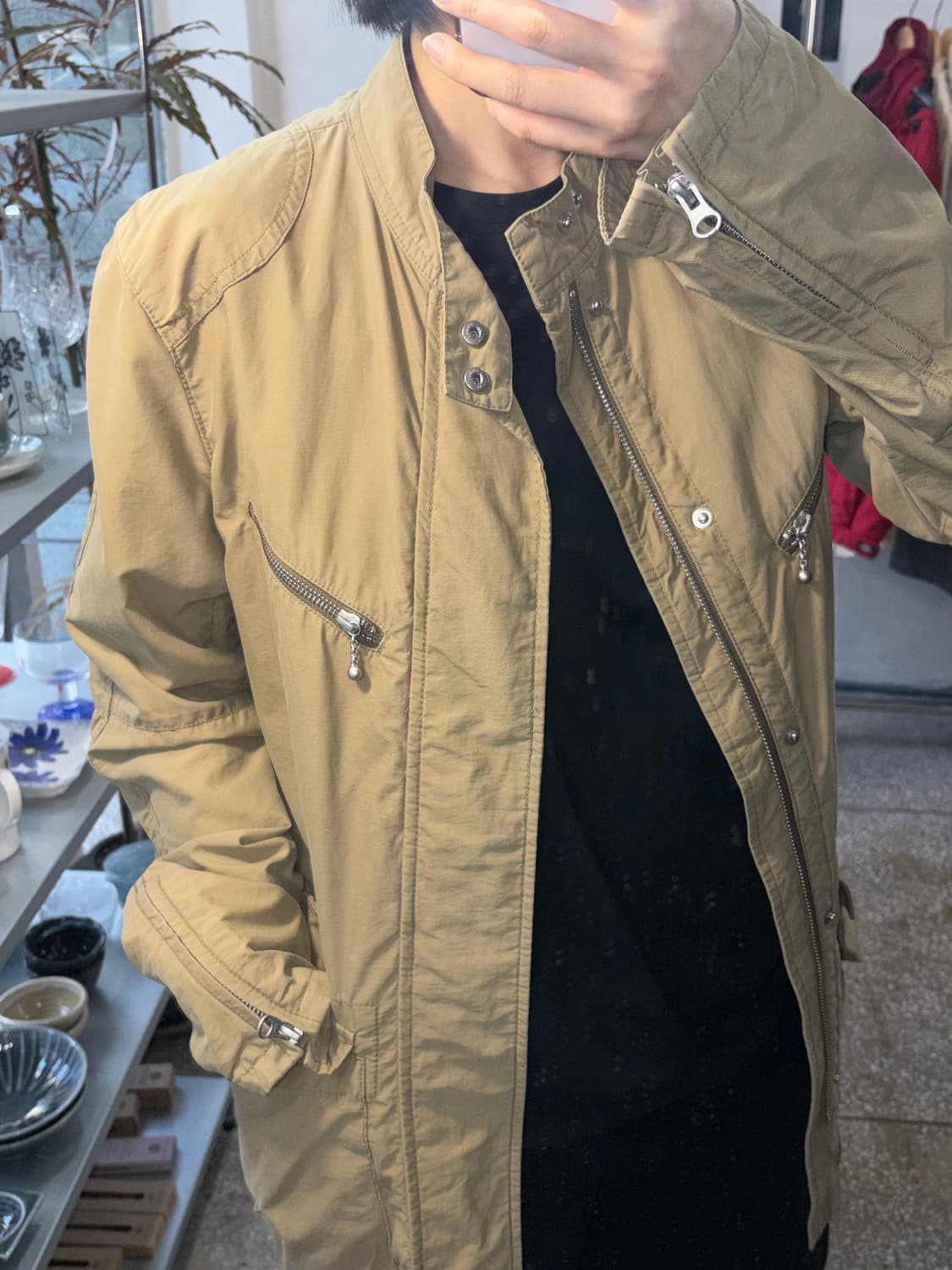 Fubu 베이지브라운 나일론 자켓 상품이미지1