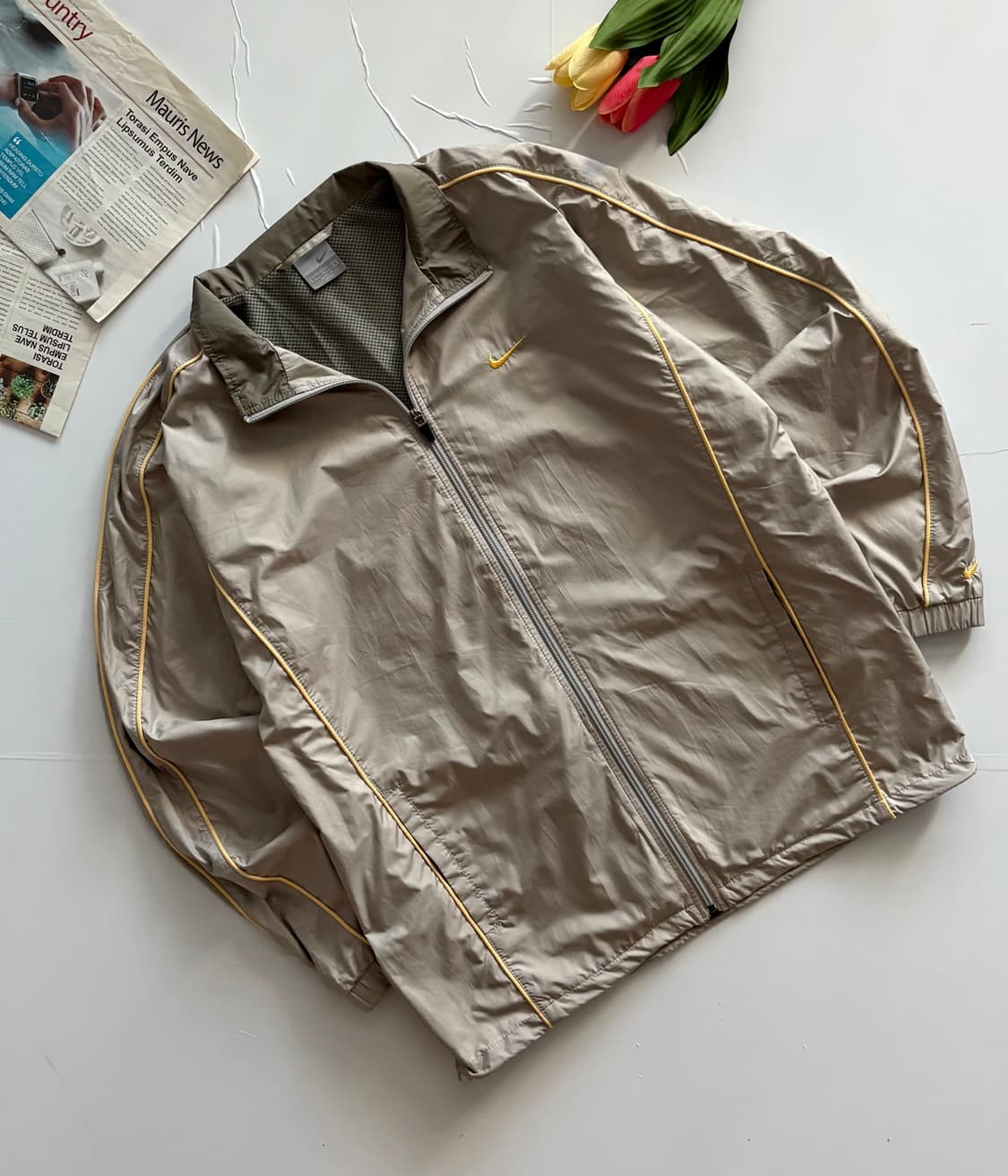 Nike 나이키 베이지 빈티지 바람막이 상품이미지1