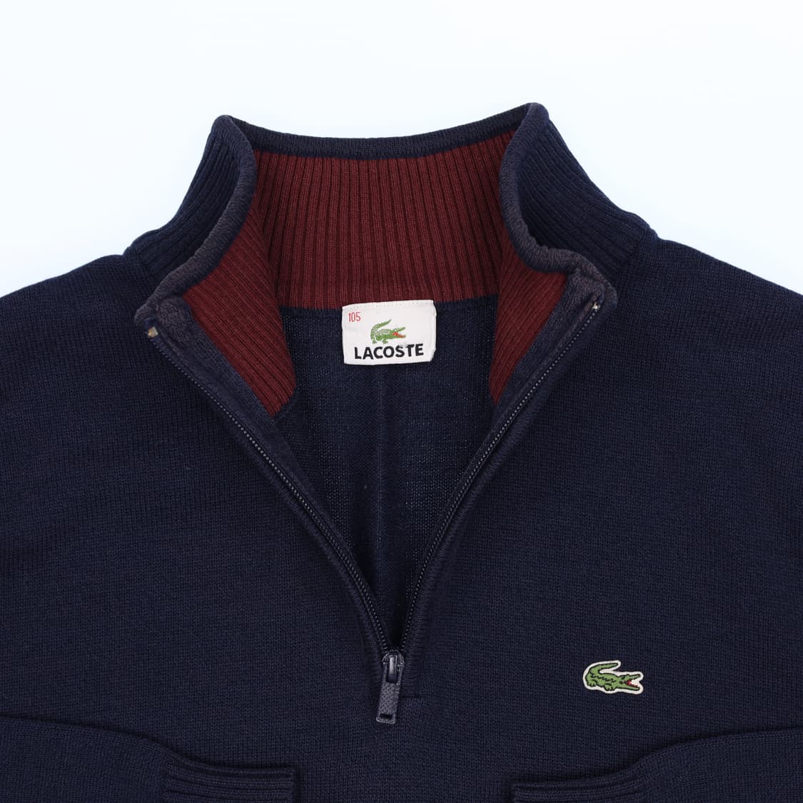 [105] 라코스테 남성 반집업 울 긴팔 니트 N7093 상품이미지4