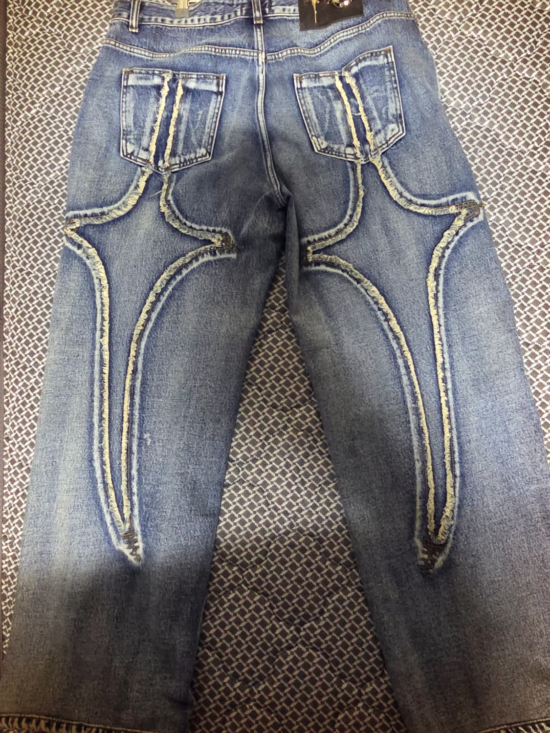 떠그클럽 트라이벌 데님 팬츠 블루 XL 상품이미지4