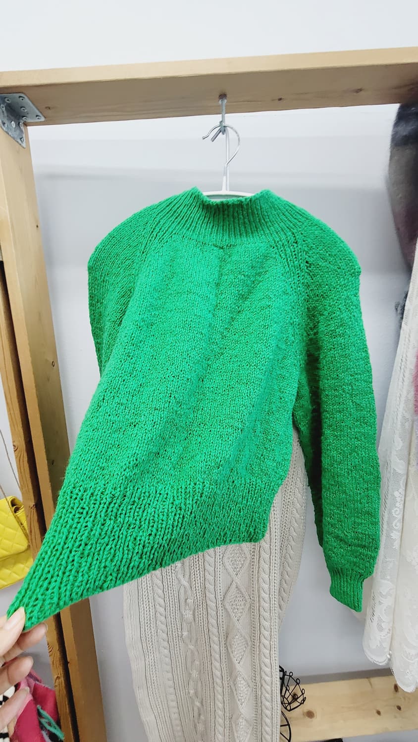 그린 홀가먼트 핸드메이드니트 상품이미지6