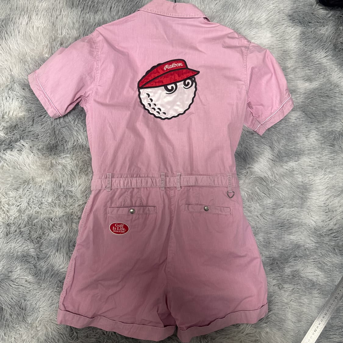 정품) 말본 여성 버킷 점프수트 핑크  S사이즈 상품이미지5