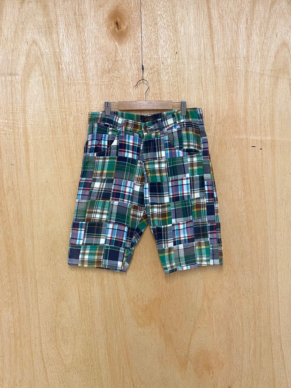BEAMS PLUS madras check patch work pants 상품이미지1