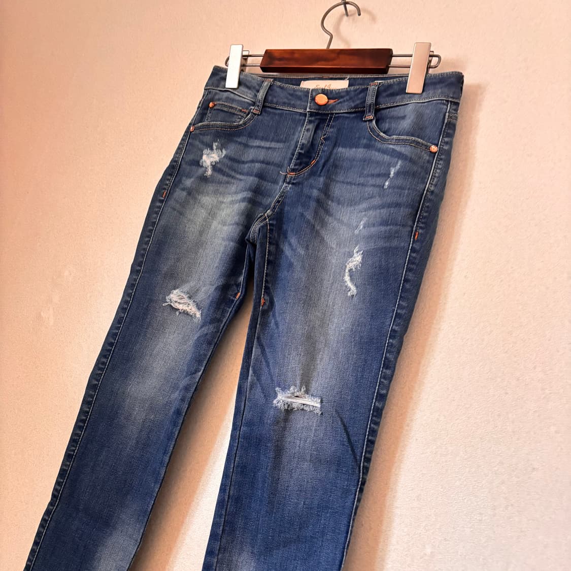 얼진 26 슬림 실루엣 스판 데님 청바지 라이센스 정품 빈티지 상품이미지10