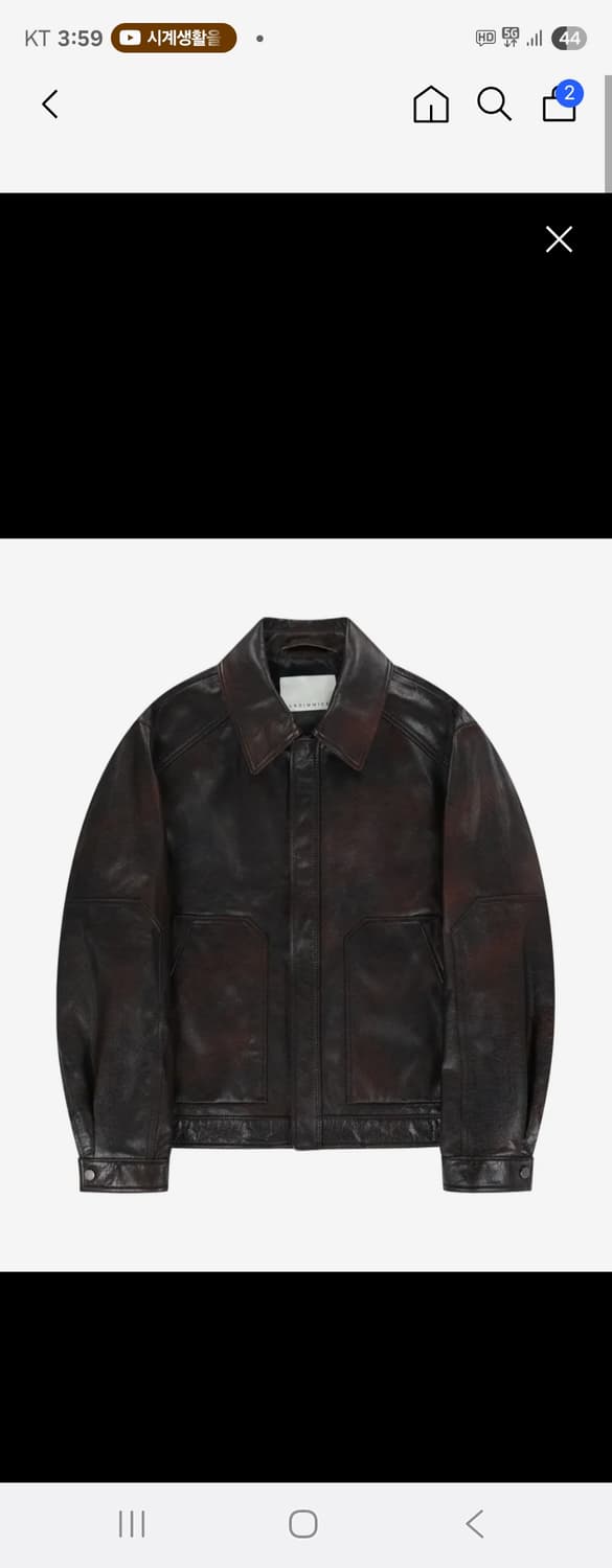 언지미크 가죽 BUFFALO LEATHER BLOUSON JACKET ( 상품이미지1