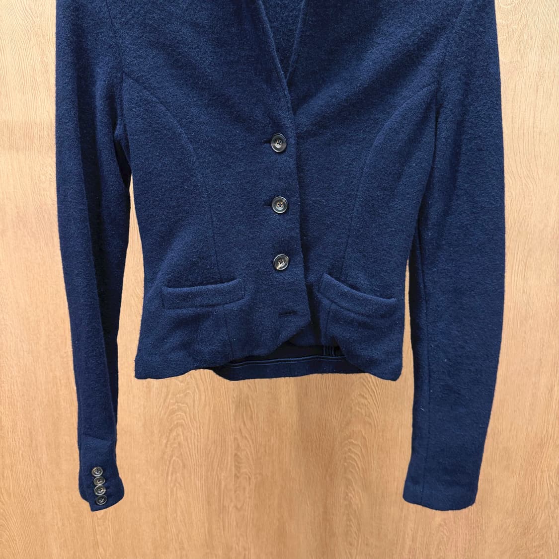 폴로 랄프로렌 울 테일러드 자켓 스탠드 카라 디테일 슬림핏 네이비 상품이미지5