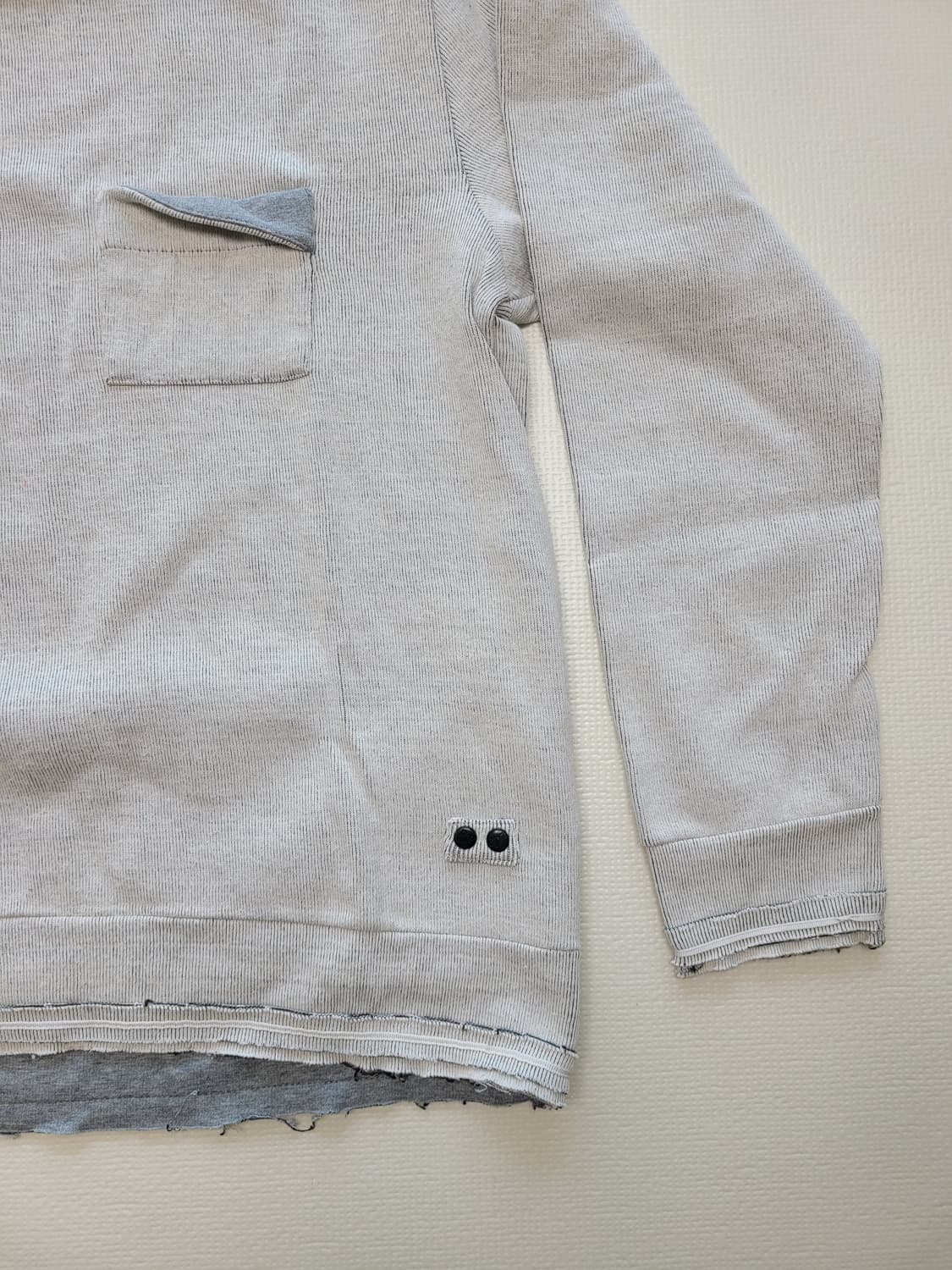 몰리 Mouli 남자 U넥 긴팔 라운드 티셔츠 110 그레이 상품이미지4