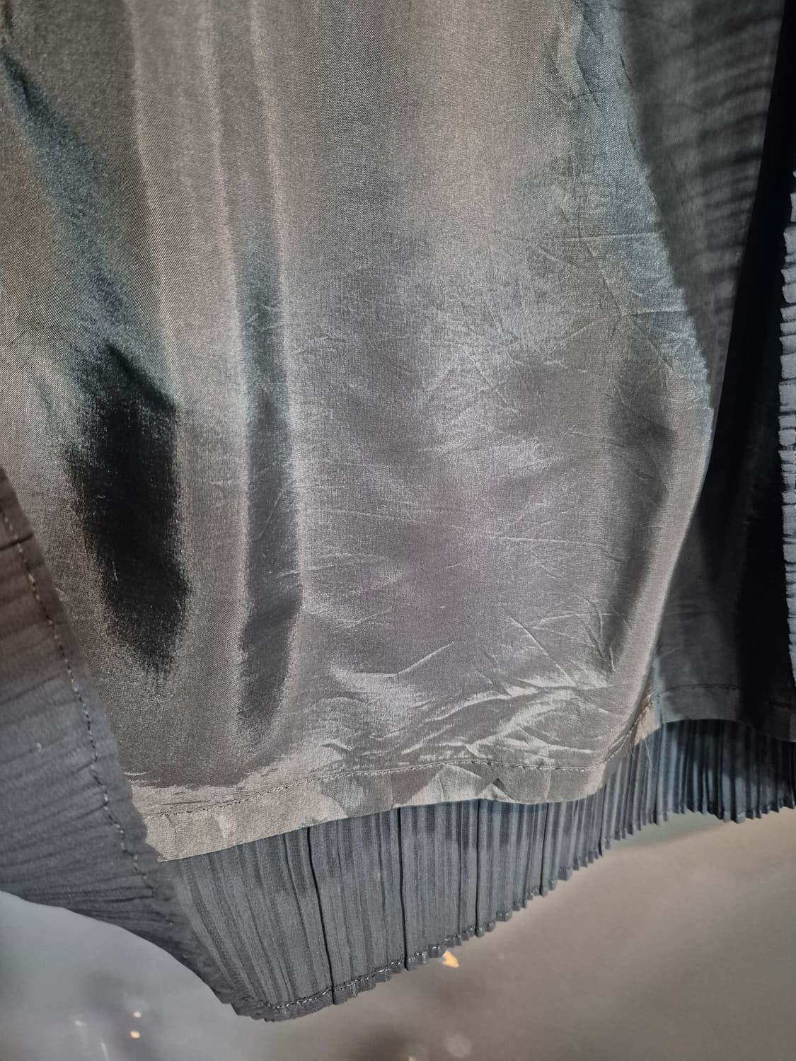 블랙 플리츠 롱 스커트 55 66 상품이미지6